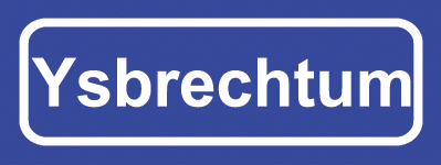 Koelkastmagneet plaatsnaambord Ysbrechtum