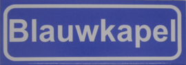 Koelkastmagneet plaatsnaambord Blauwkapel