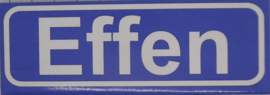Koelkastmagneet plaatsnaambord Effen