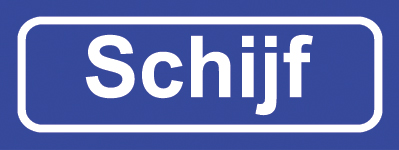 Koelkastmagneet plaatsnaambord Schijf