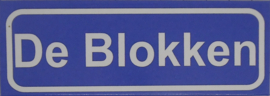 Koelkastmagneet plaatsnaambord De Blokken