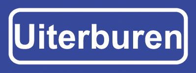Koelkastmagneet plaatsnaambord Uiterburen