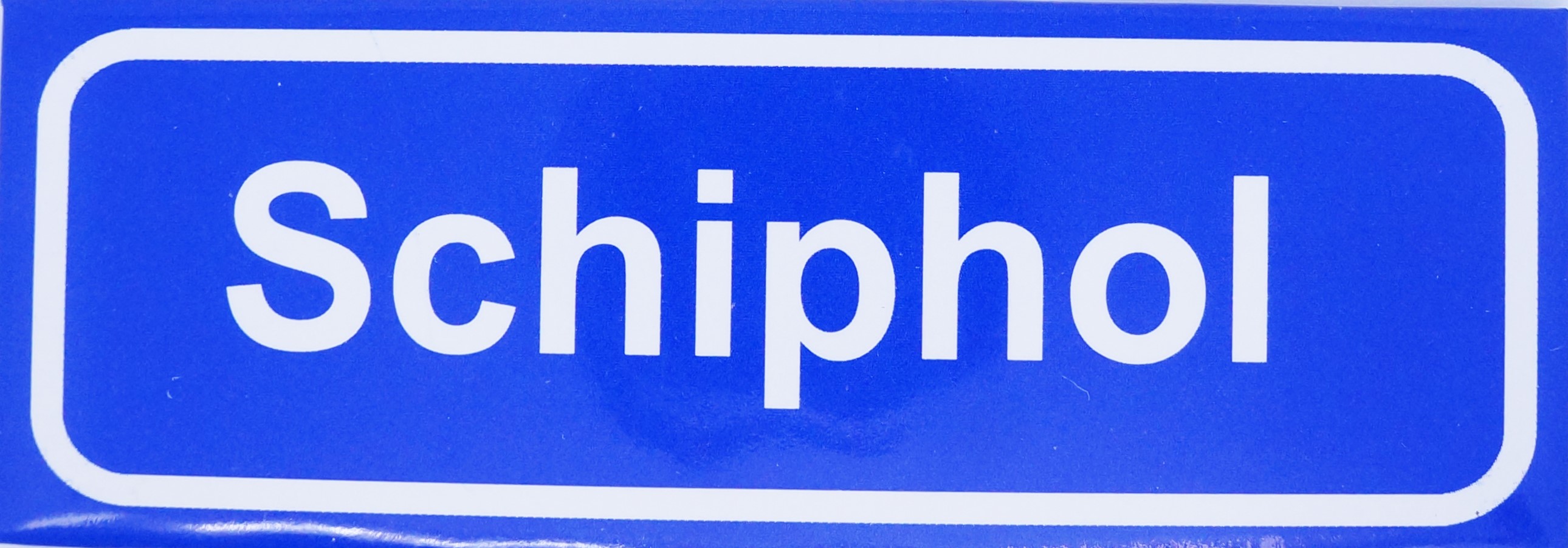 Koelkastmagneet plaatsnaambord Schiphol