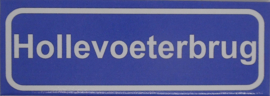 Koelkastmagneet plaatsnaambord Hollevoeterbrug