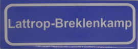 Koelkastmagneet plaatsnaambord Lattrop-Breklenkamp