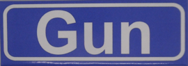 Koelkastmagneet plaatsnaambord Gun