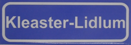 Koelkastmagneet plaatsnaambord Kleaster-Lidlum