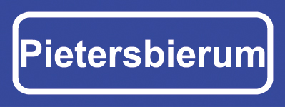 Koelkastmagneet plaatsnaambord Pietersbierum