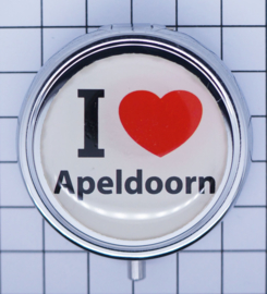 PIL_GE5.001 pillendoosje I love Apeldoorn