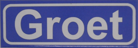 Koelkastmagneet plaatsnaambord Groet