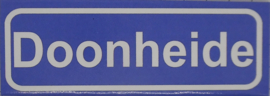Koelkastmagneet plaatsnaambord Doonheide