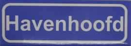 Koelkastmagneet plaatsnaambord Havenhoofd