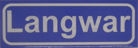 Koelkastmagneet plaatsnaambord Langwar