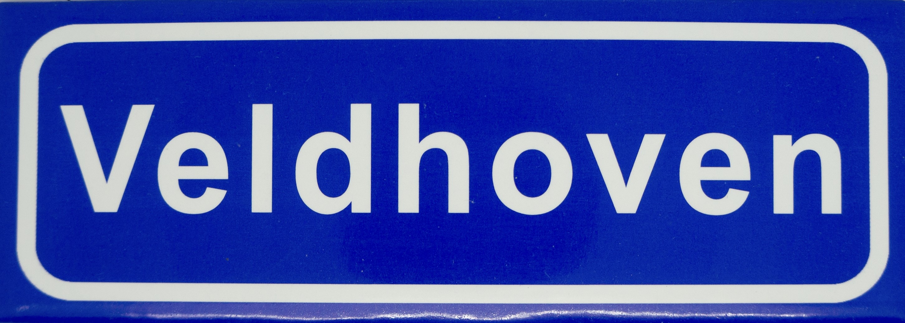 Koelkastmagneet plaatsnaambord Veldhoven