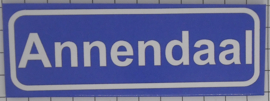 Koelkastmagneet plaatsnaambord Annendaal