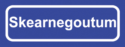 Koelkastmagneet plaatsnaambord Skearnegoutum