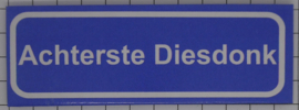 Koelkastmagneet plaatsnaambord Achterste Diesdonk