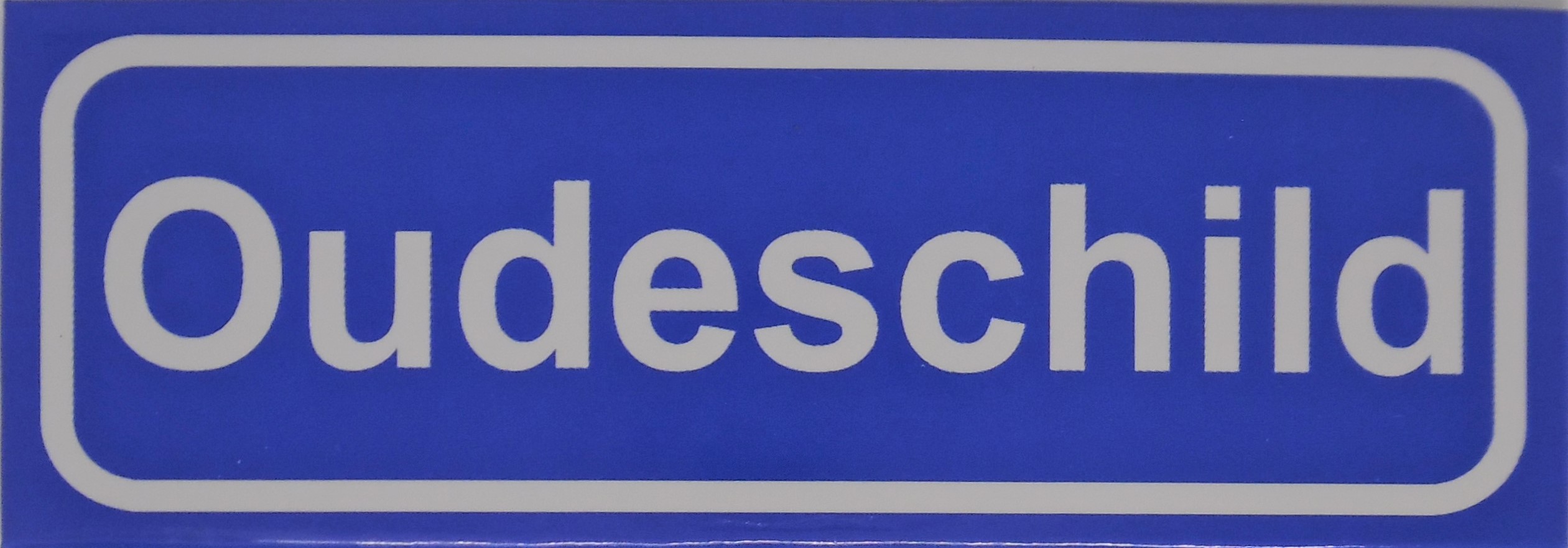 Koelkastmagneet plaatsnaambord Oudeschild