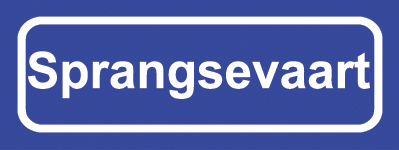 Koelkastmagneet plaatsnaambord Sprangsevaart