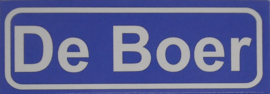Koelkastmagneet plaatsnaambord De Boer