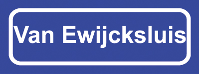 Koelkastmagneet plaatsnaambord Van Ewijcksluis
