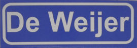 Koelkastmagneet plaatsnaambord De Weijer