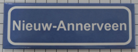 Koelkastmagneet plaatsnaambord Nieuw-Annerveen