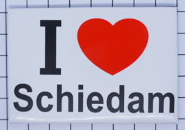 koelkastmagneet I ♥ Schiedam N_ZH8.003