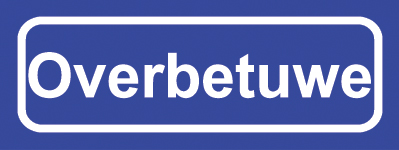 Koelkastmagneet plaatsnaambord Overbetuwe