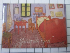 MAC: 20.406 Koelkastmagneet Vincent van Gogh, Slaapkamer.