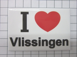 koelkastmagneet  I love Vlissingen N_ZE5.501