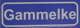 Koelkastmagneet plaatsnaambord Gammelke
