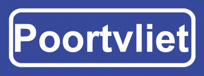 Koelkastmagneet plaatsnaambord Poortvliet