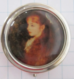 PIL 133 pillendoosje met spiegel meisje Irene Auguste Renoir