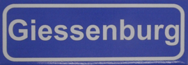 Koelkastmagneet plaatsnaambord Giessenburg