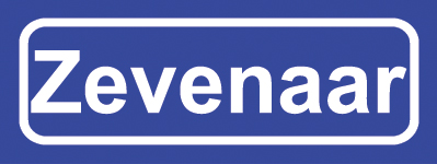 Koelkastmagneet plaatsnaambord Zevenaar