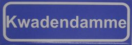 Koelkastmagneet plaatsnaambord Kwadendamme