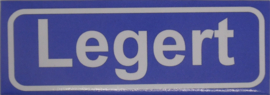Koelkastmagneet plaatsnaambord Legert