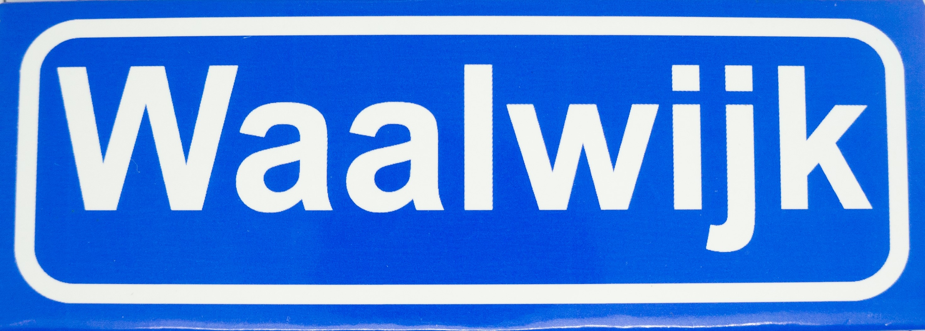 Koelkastmagneet plaatsnaambord Waalwijk