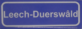 Koelkastmagneet plaatsnaambord Leech-Duerswâld