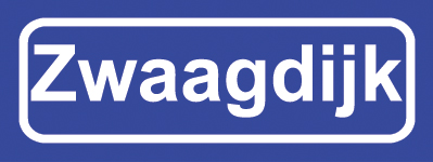 Koelkastmagneet plaatsnaambord Zwaagdijk