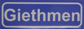 Koelkastmagneet plaatsnaambord Giethmen