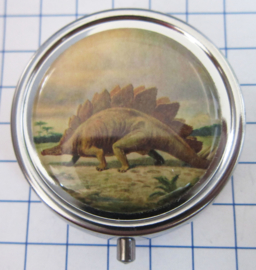 PIL 353 pillendoosje met spiegel stegosaurus