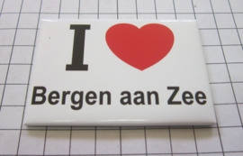 koelkastmagneet I ♥ Bergen aan Zee N_NH6.502