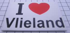 koelkastmagneet I ♥ Vlieland N_FR8.001