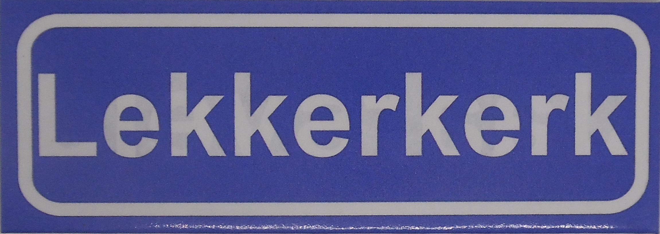 Koelkastmagneet plaatsnaambord Lekkerkerk