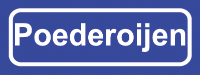 Koelkastmagneet plaatsnaambord Poederoijen