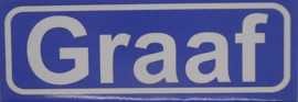 Koelkastmagneet plaatsnaambord Graaf