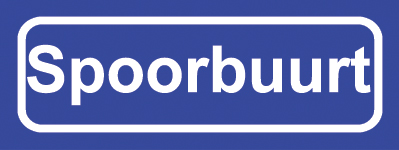 Koelkastmagneet plaatsnaambord Spoorbuurt