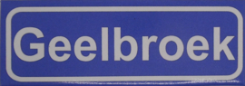 Koelkastmagneet plaatsnaambord Geelbroek